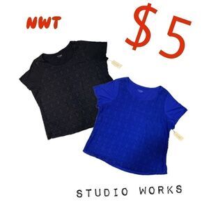 $5 ADD ON ITEM NWT Studio works 2X T-shirt lace front
